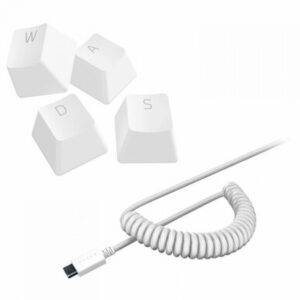 RAZER KEYCAP SET CON CABLE MERCURY WHITE