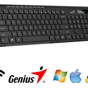 TECLADO WIRELESS GENIUS SLIMSTAR 7230 BLACK