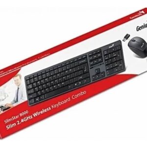 TECLADO + MOUSE WIRELESS y BT GENIUS SLIMSTAR 8230 BLACK