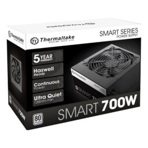 FUENTE GAMER THERMALTAKE SMART 700W AG80 PLUS WHITE