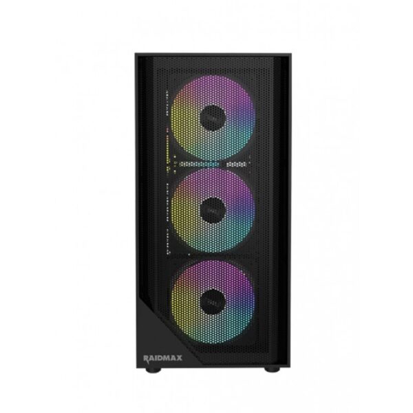 GABINETE GAMER RAIDMAX MESHIAN SERIES X609 MicroATX BLACK - Imagen 3