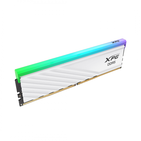 MEMORIA ADATA DIMM LANCER SINGLE 32GB (2X16) DDR5 6400 LANCER BLADE WHITE RGB - Imagen 3