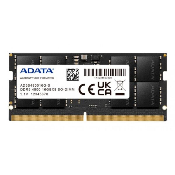 MEMORIA ADATA SODIMM  DDR5 16GB 4800MHZ - Imagen 2