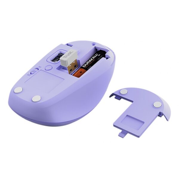 MOUSE TRUST YVI MULTI-DEVICE WIRELESS PURPLE - Imagen 3