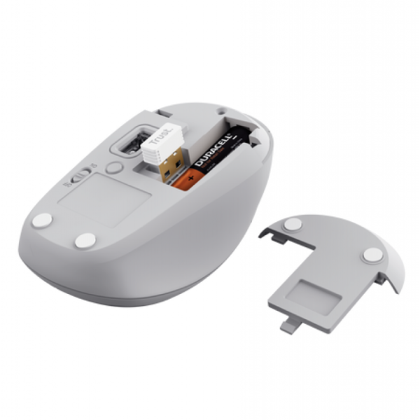 MOUSE TRUST YVI MULTI-DEVICE WIRELESS WHITE - Imagen 2
