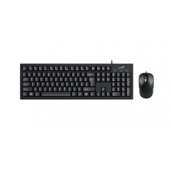 TECLADO + MOUSE COMBO USB GENIUS KM-100SE BLACK SP - Imagen 2