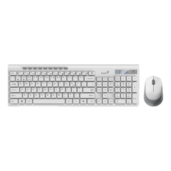 TECLADO + MOUSE COMBO USB GENIUS SLIMSTAR 8230 AI WHITE - Imagen 2