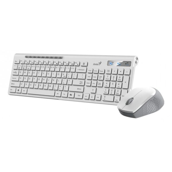 TECLADO + MOUSE COMBO USB GENIUS SLIMSTAR 8230 AI WHITE - Imagen 3