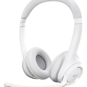 Auriculares Headset Logitech H390 Usb Blanco Con Micrófono