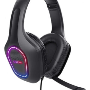 Auricular Trust Zirox Led Black Gxt416 Soy Gamer Color Negro