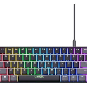 Teclado Gamer Mecanico Trust Zora Gxt871 Us Eng Rgb