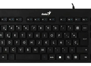 Teclado Mini Compacto Usb Genius Luxemate 110 Español Color Del Teclado Negro
