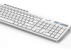 Combo Genius Inalambrico Bluetooth Slimstar 8230 Blanco