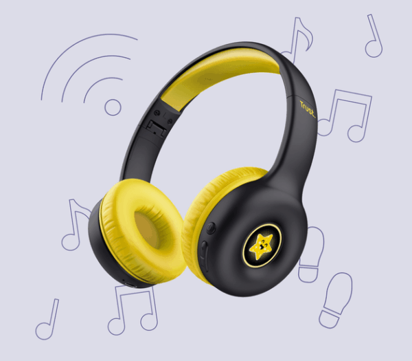 Nouna Auriculares inalámbricos para niños - Negro