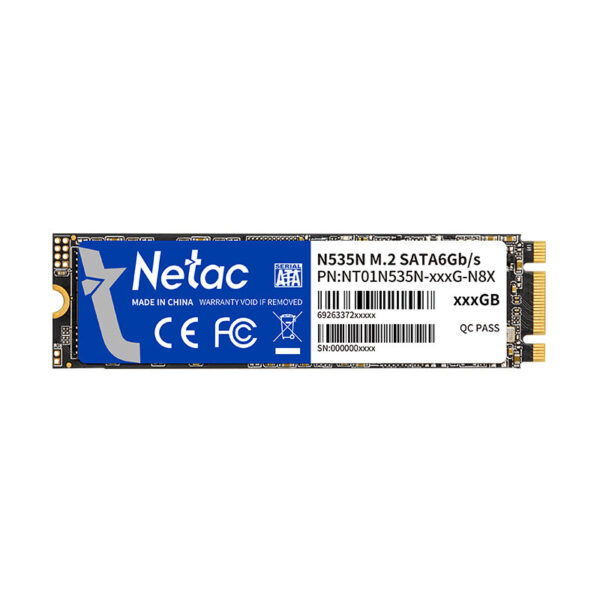 Disco SSD M.2 Netac N535N 2280 SATA III 3D NAND 256GB